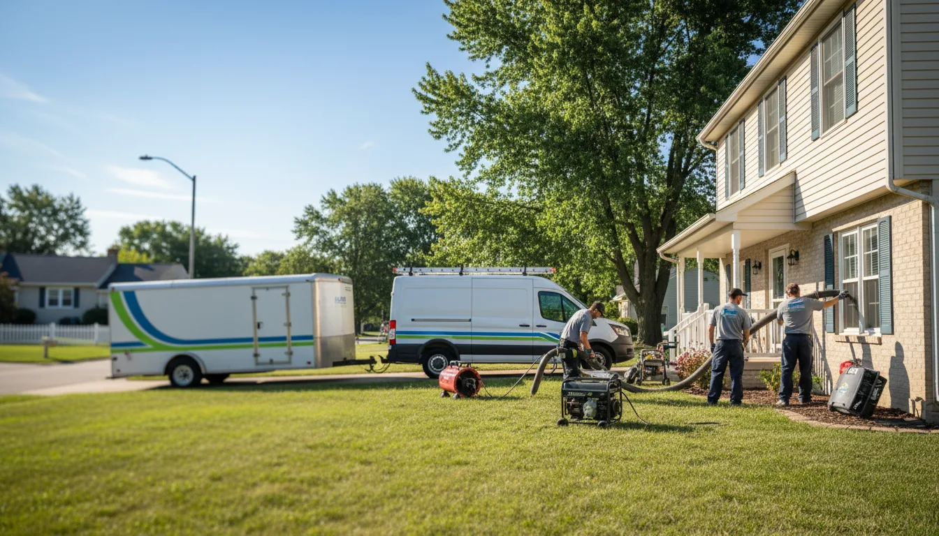 Flooded Basement Restoration And Cleanup With Repair in Tell City, IN near me